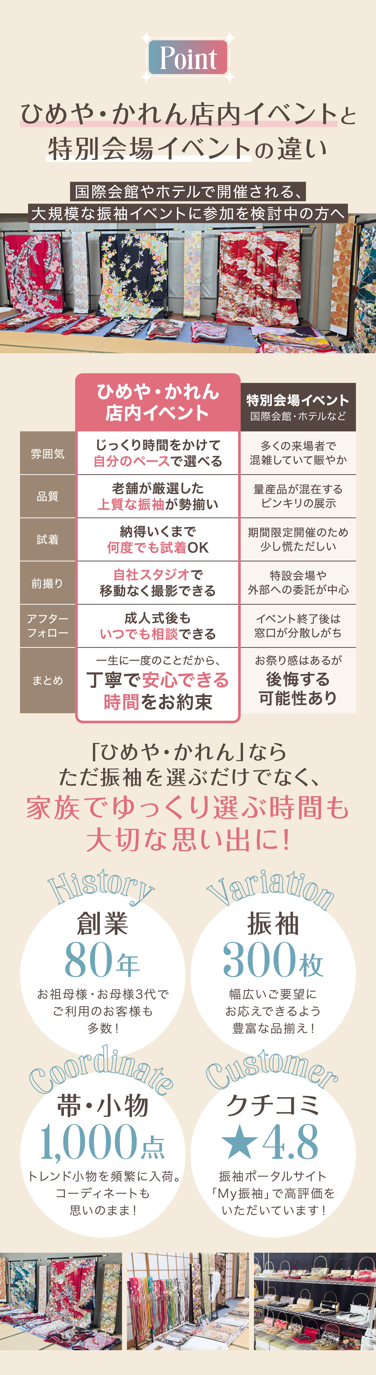 「ひめや・蓮華」の選ばれる理由